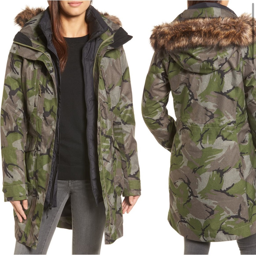 The North Face Outer Boroughs 3 in 1 TriClimate Jacket with Faux Trim